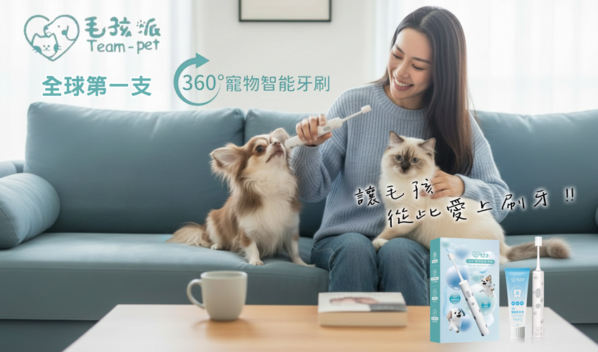 毛孩派360°智能牙刷 寵物牙刷 阿拉丁全球行銷
